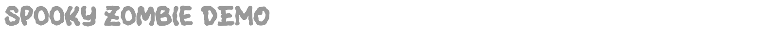 Spooky Zombie font preview